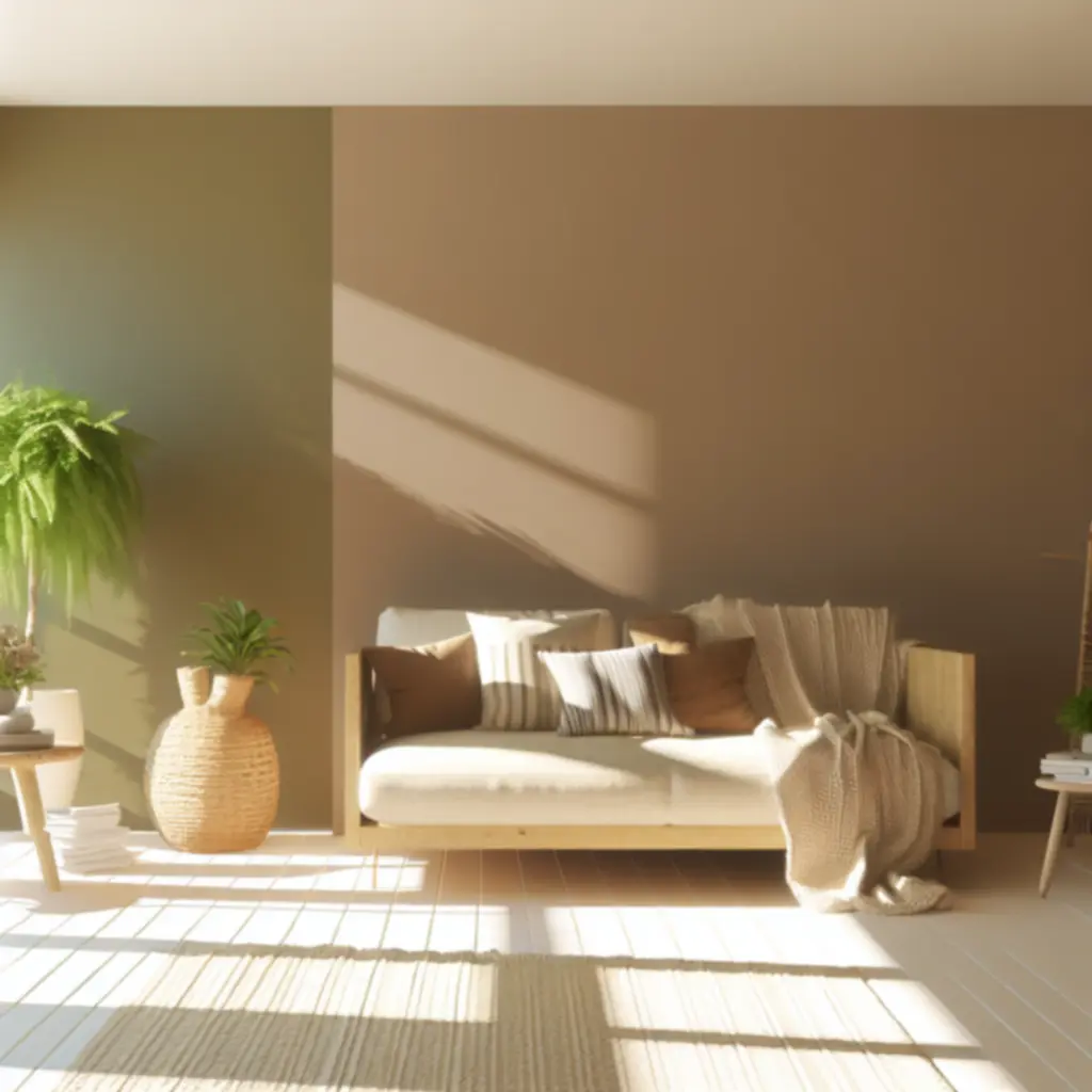 Przytulny, nowoczesny salon z dekoracjami Homely PL